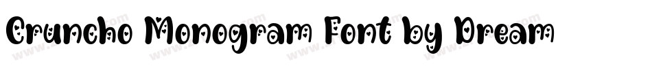 Cruncho Monogram Font by Dreamink (7NTypes)字体转换